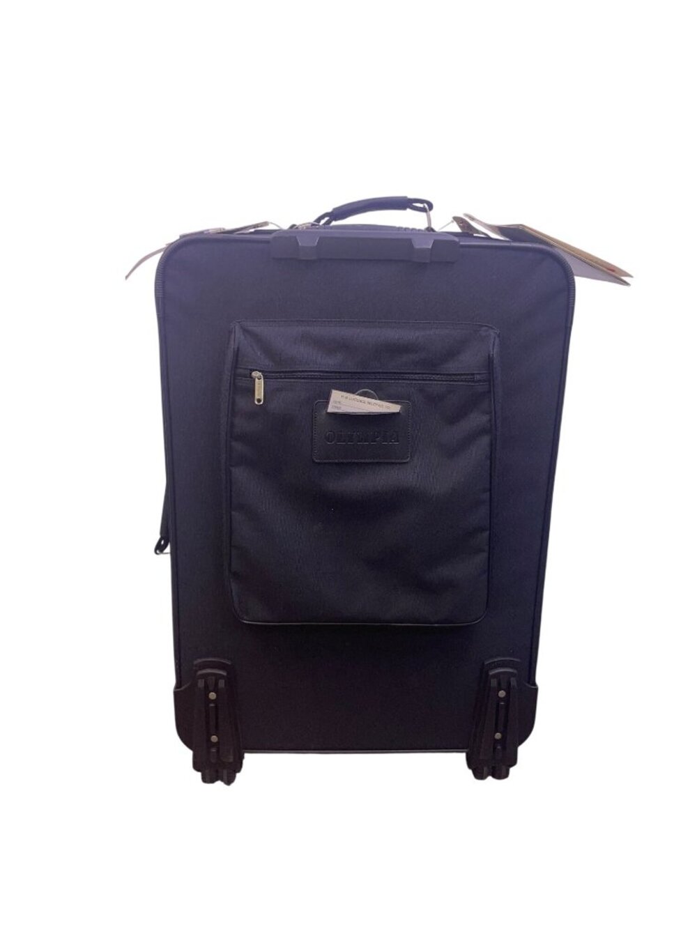 Olympia Elegance Black Free hand Hook Strap Power Handle Wheeled Travel Luggage - Picture 3 of 16